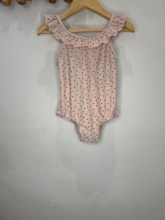 Pink dots swimsuit 12-24m