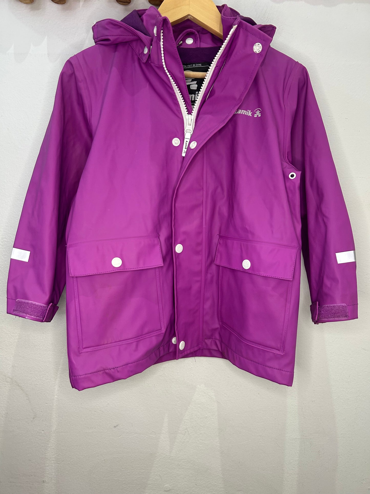 Kamik purple rain jacket 5y