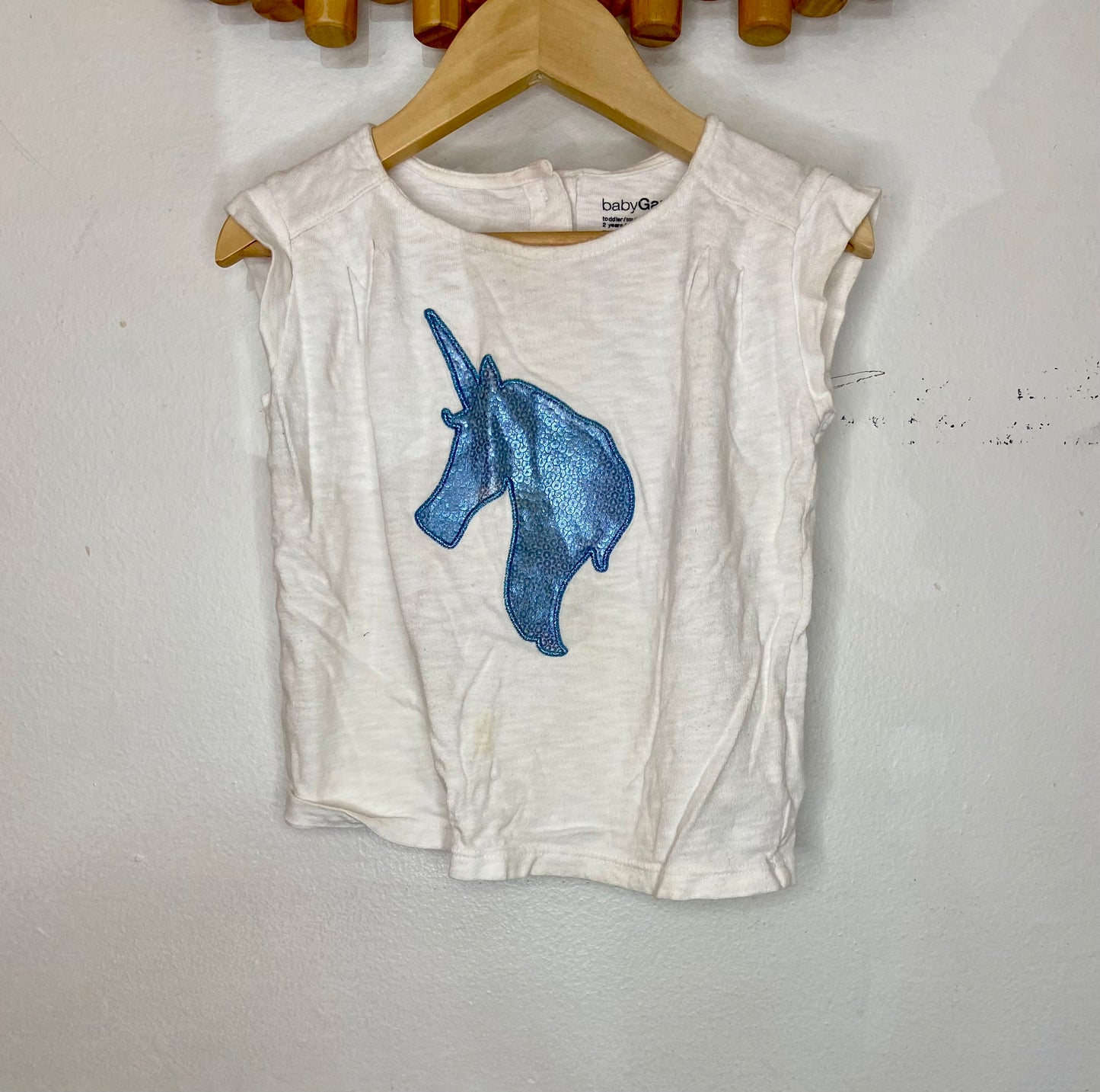 Unicorn sillouhette tee 2y