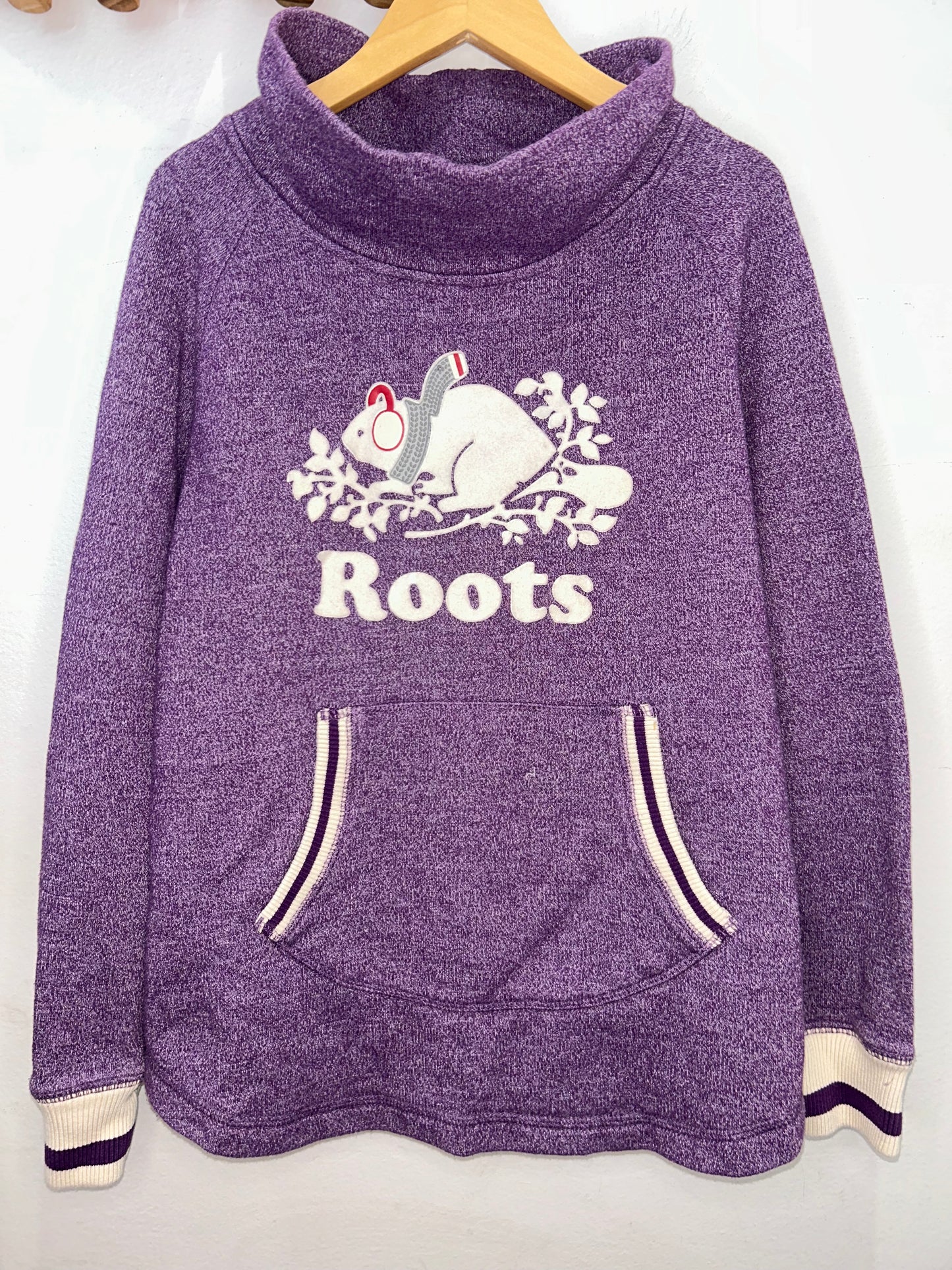 Purple Roots winter logo pullover 11-12y