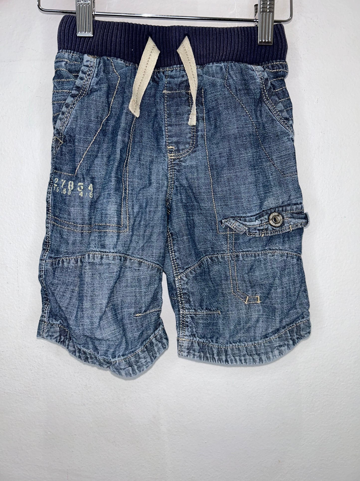Elastic Waist Cargo Shorts 4-5y