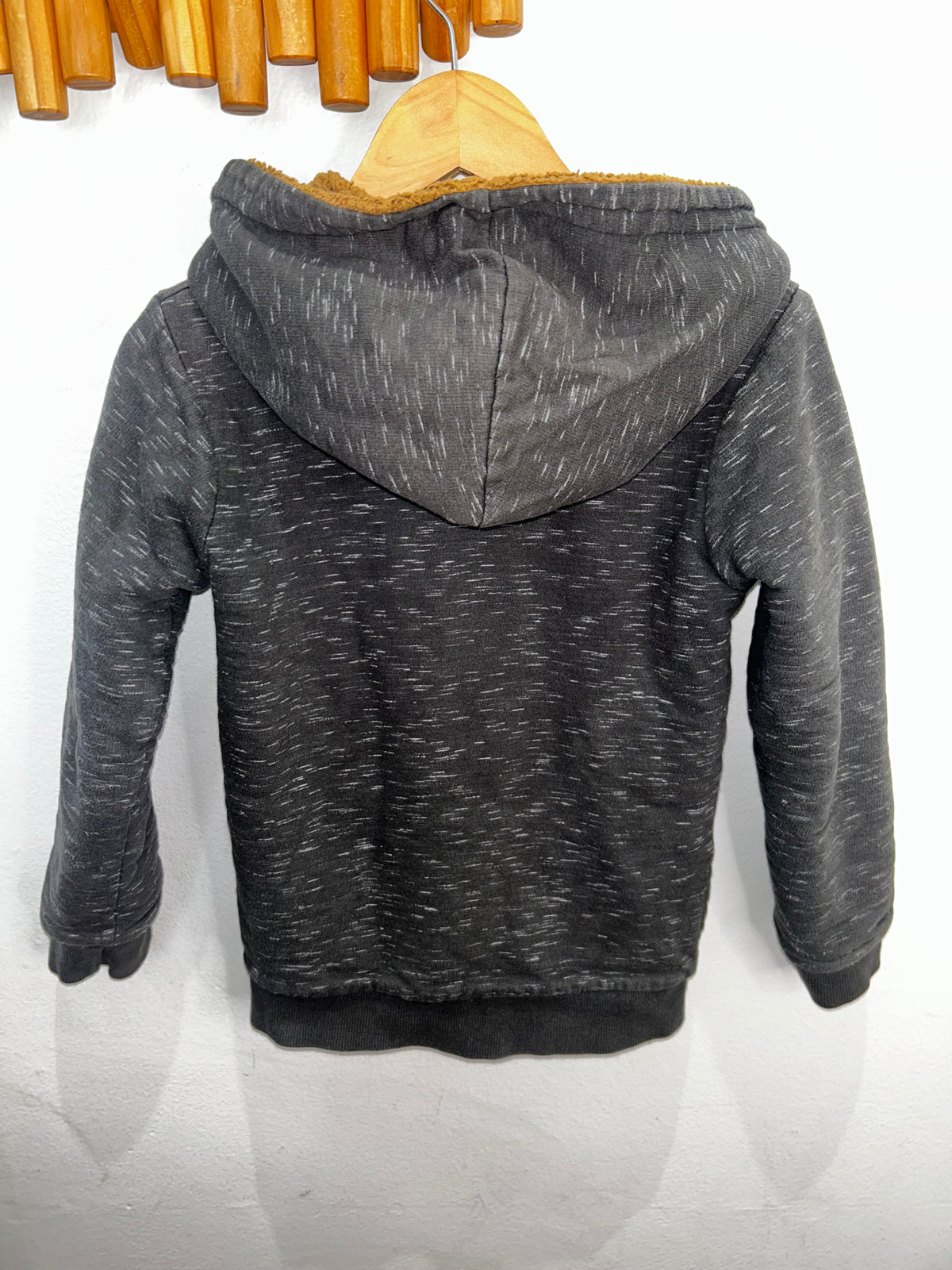 Grey fur-lined sweatshirt 8y