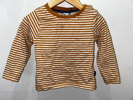 Yellow stripes longsleeve 12-18m