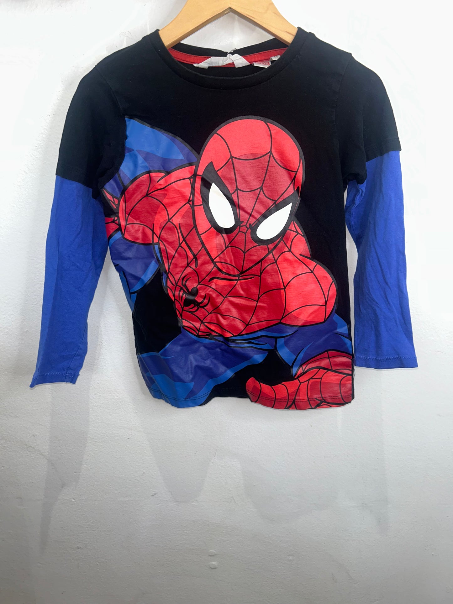 Spiderman baseball style tee 4-6y