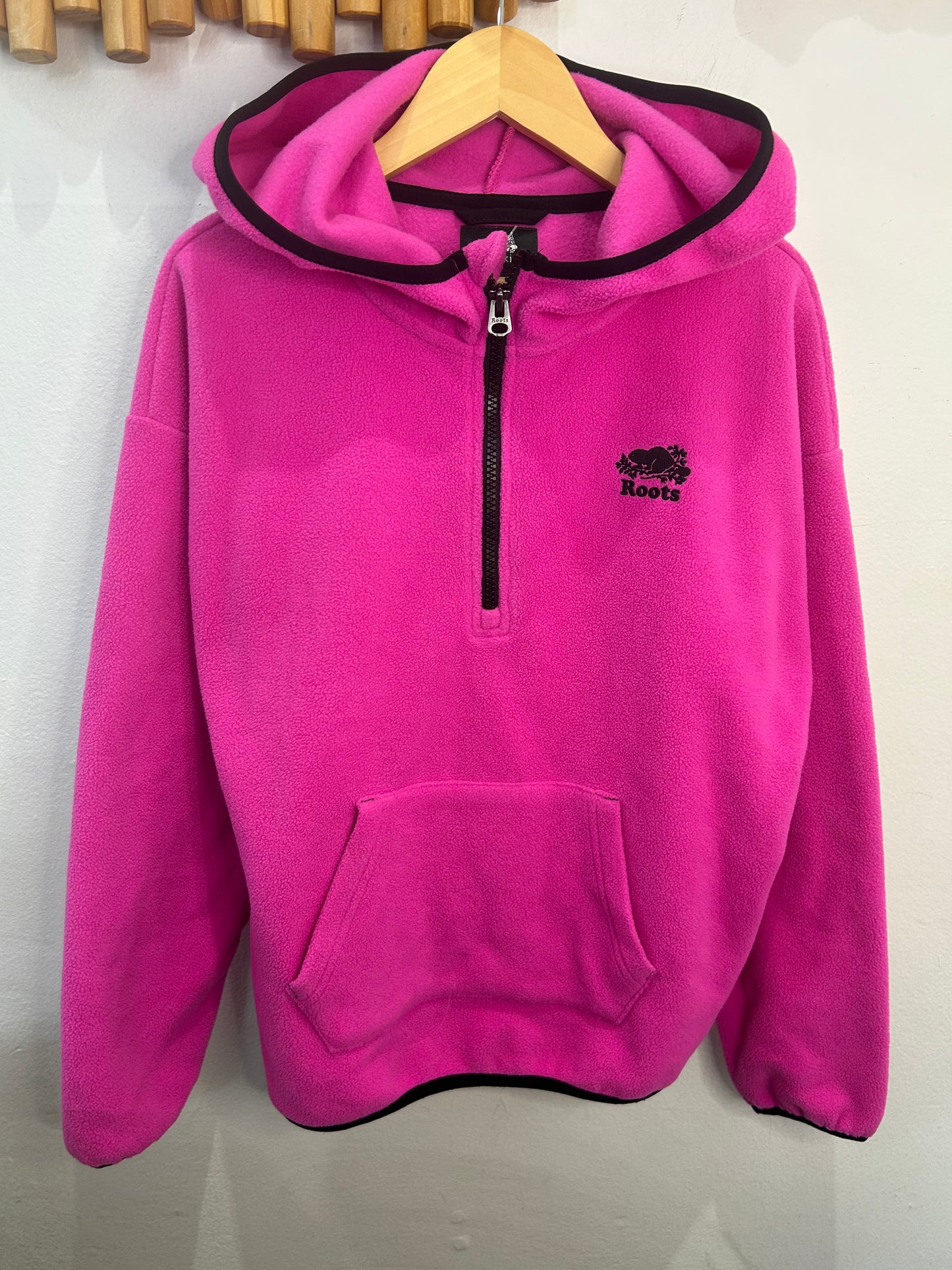 Roots pink fleece 11-12y