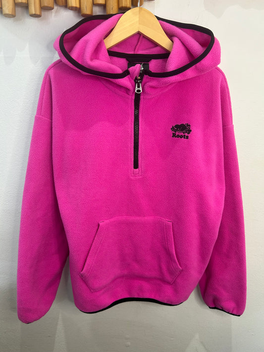 Roots pink fleece 11-12y