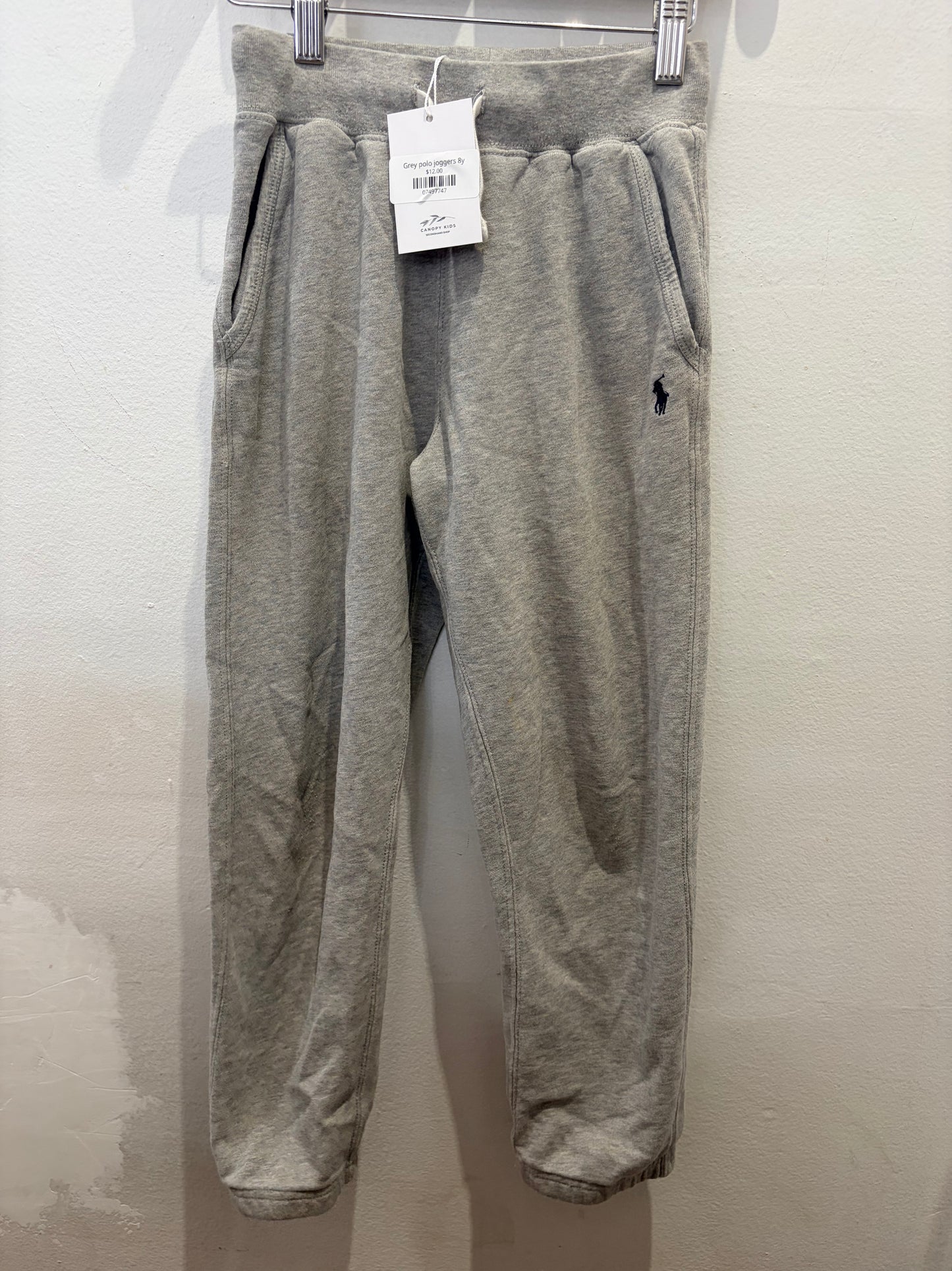 Grey polo joggers 8y