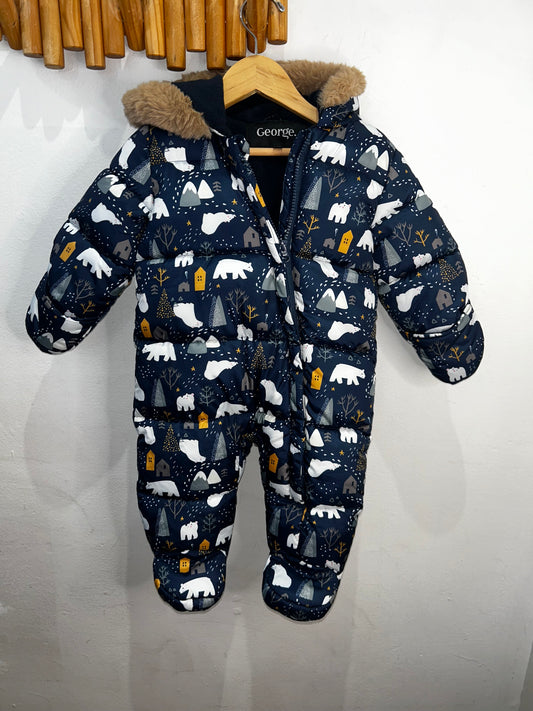 Polar bears snowsiut 3-6m