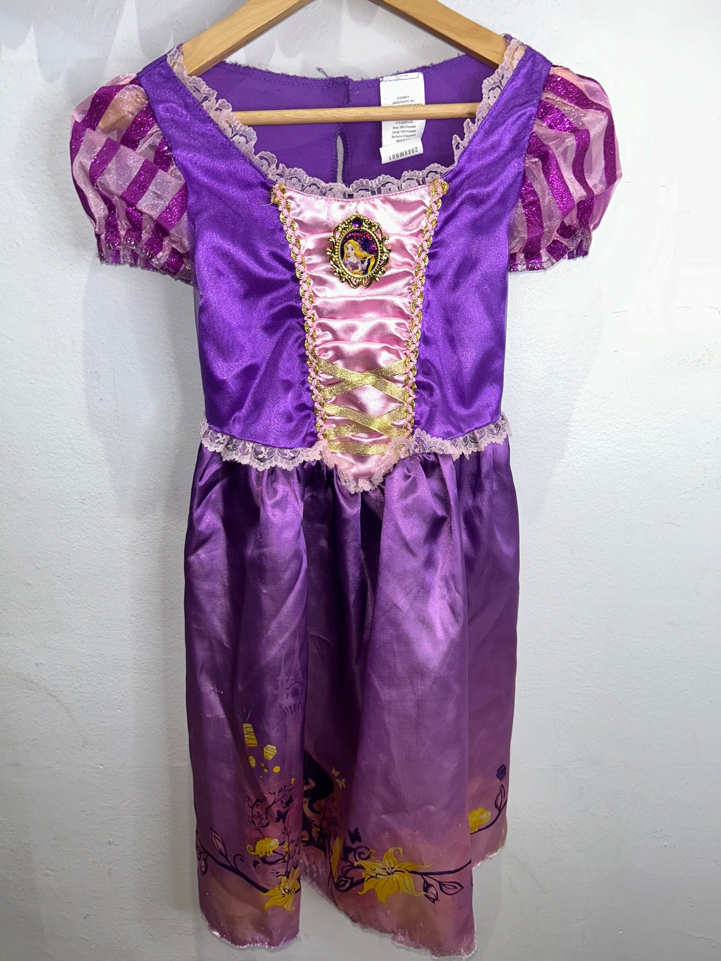 Purple Rapunzel dress 4-6y*