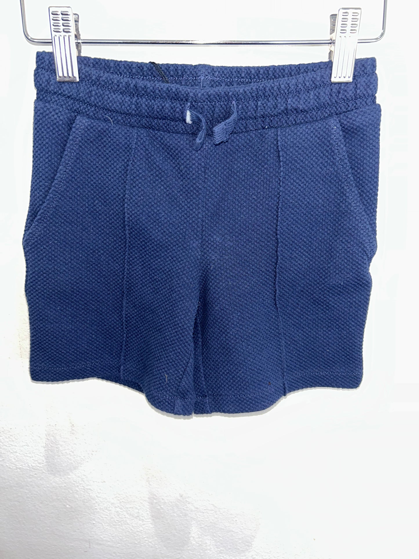 Navy heavy texture shorts 18-24m