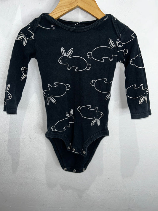 Black bunnies onesie 12m