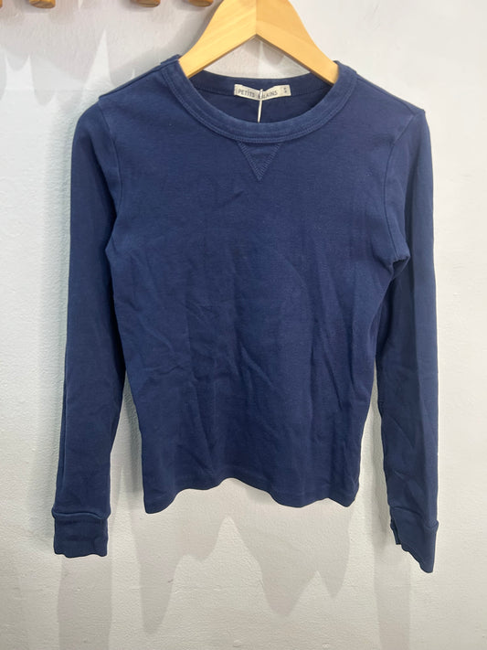 Petits Vilians blue longsleeve 8-9y