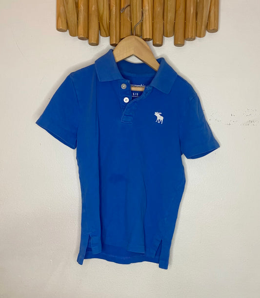Abercrombie blue polo 5-6y