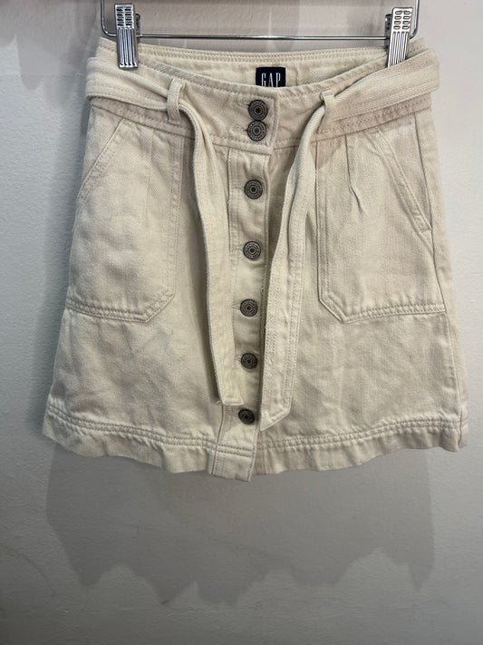 Beige denim skirt 8y