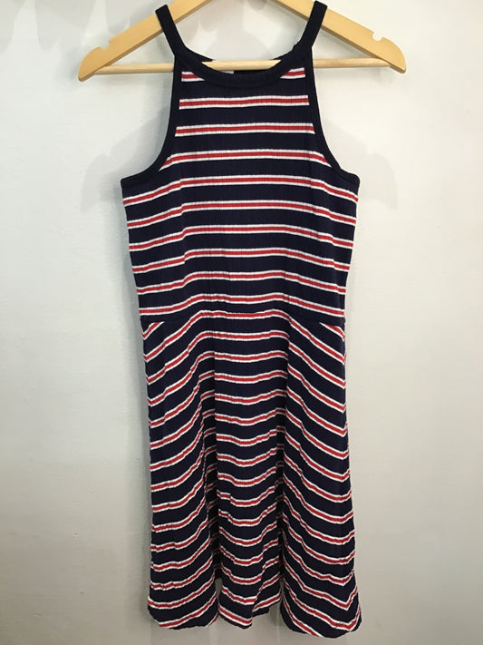 Dress red striped tanktop 8-9y