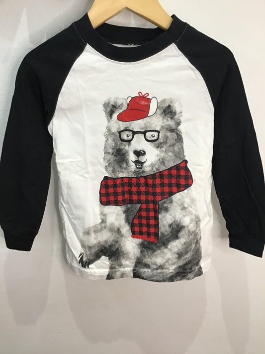 Longsleeve winter cozy bear 2y