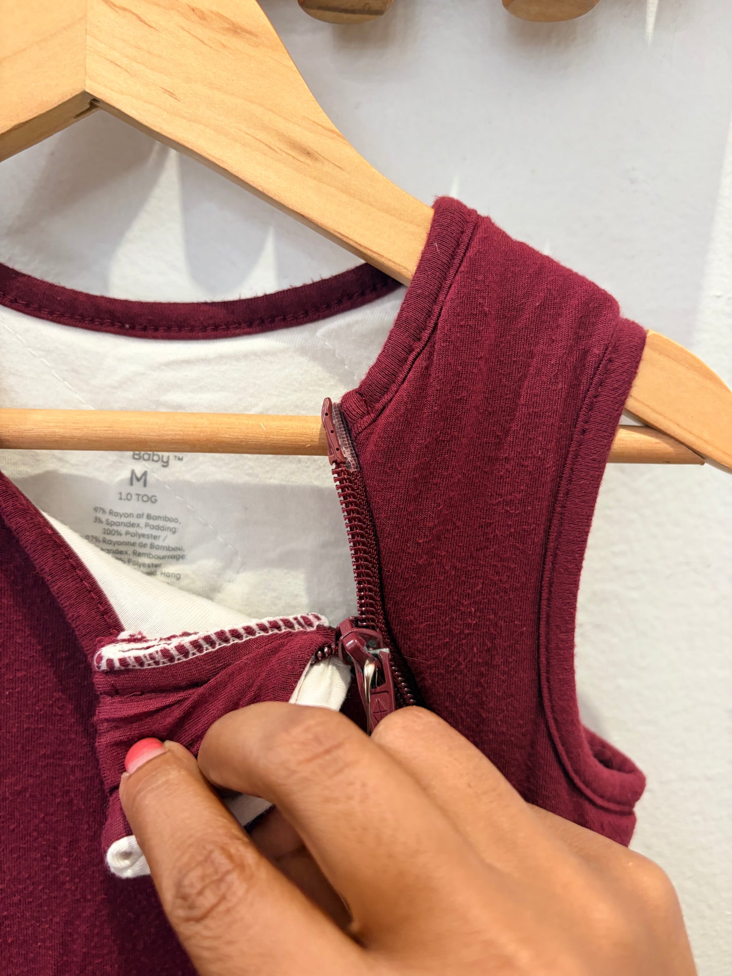Kyte maroon sleepsack 1TOG - medium
