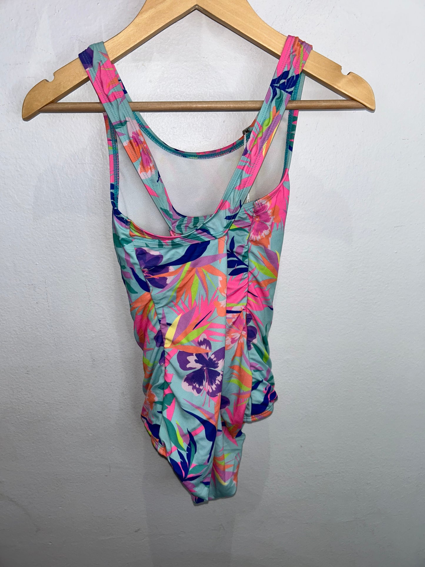 Neon flowers swimsuit 7y