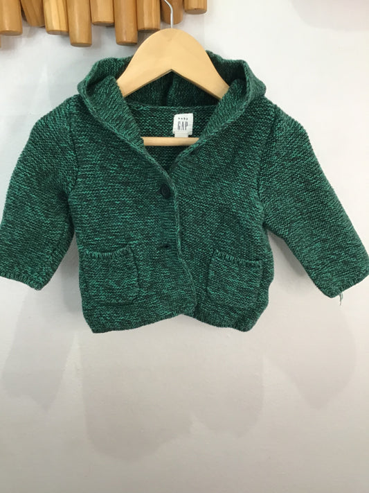 Sweater green melange brannan 3-6m