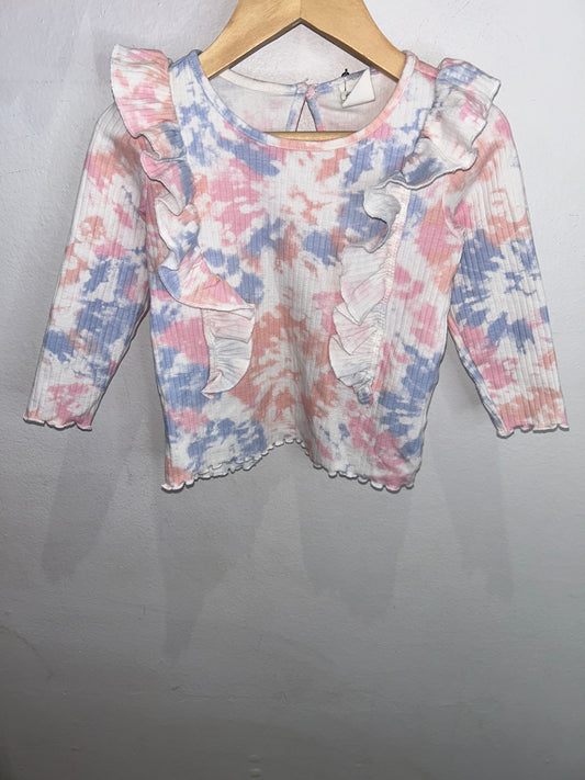 Tiedye longsleeve 9-12m