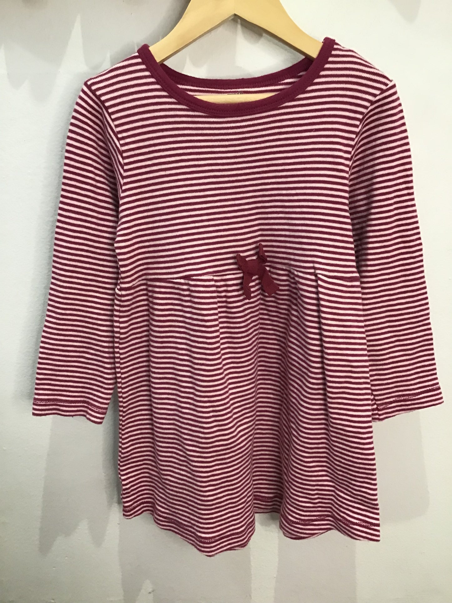 Organic cotton stripes dress 5y