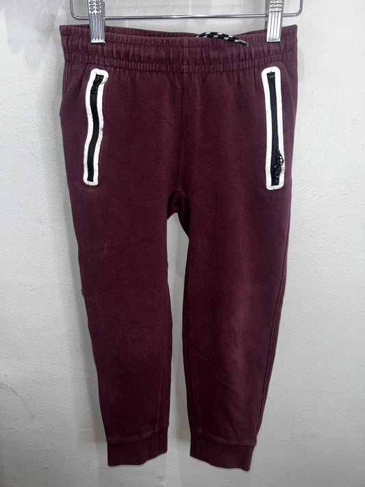 Maroon dynamic fleece joggers 6-7y