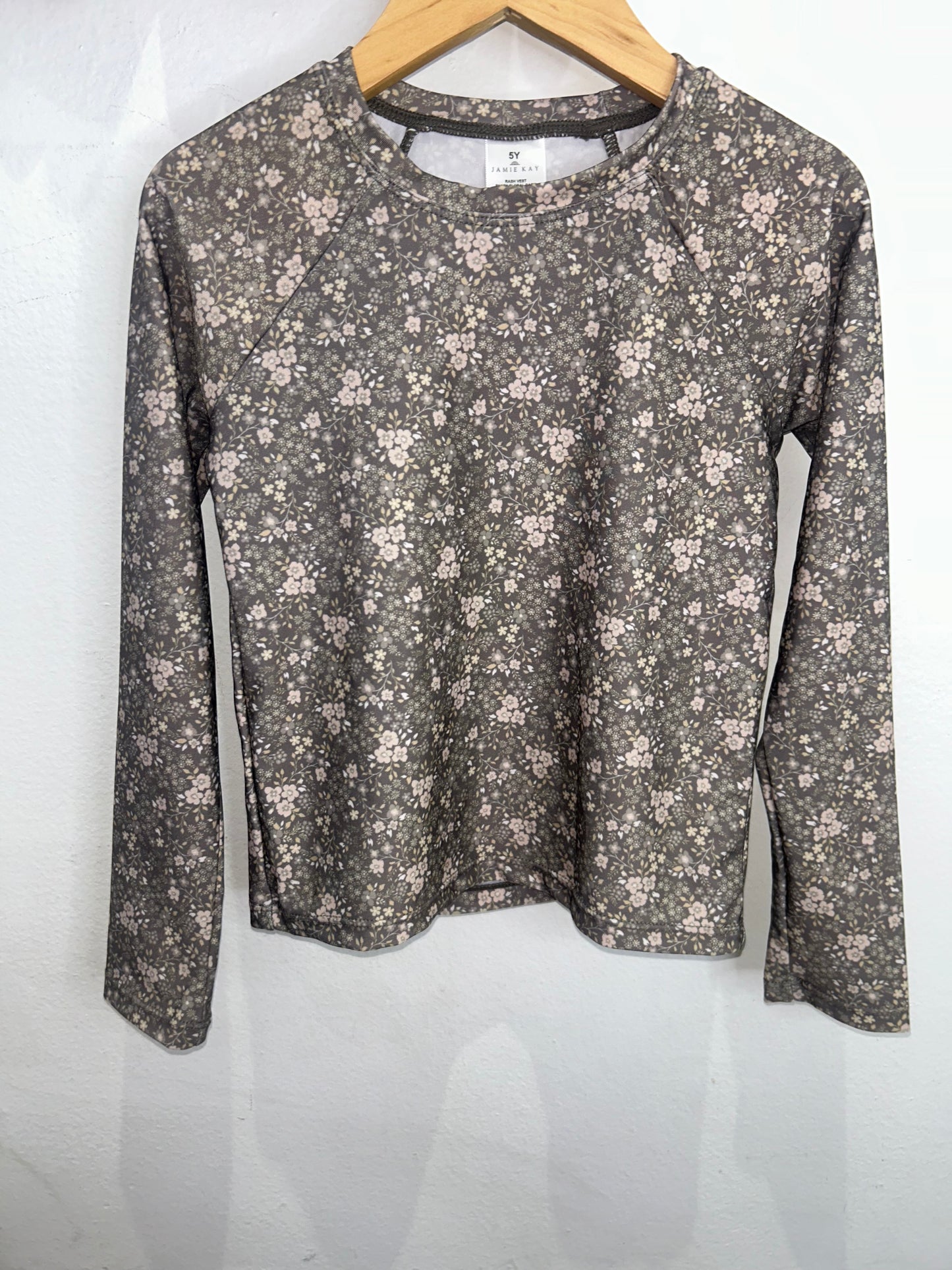 Jamie Kay dark floral swimset 5y NEW