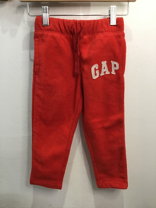 Red fleece joggers 3y NEW