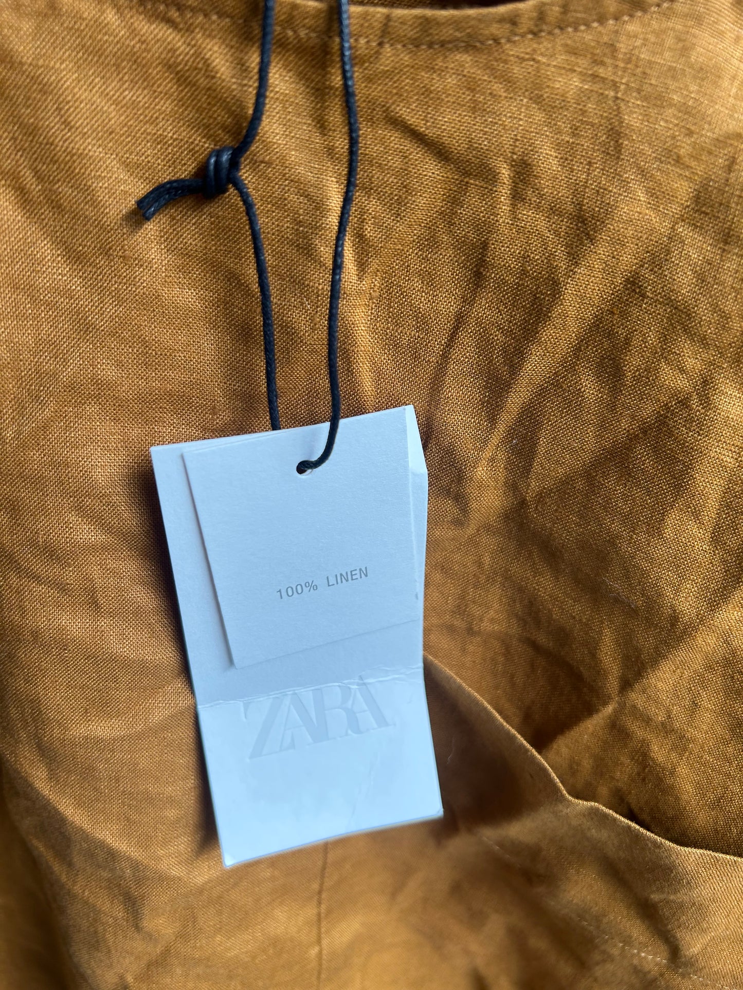 Brown linen tee M [NEW]