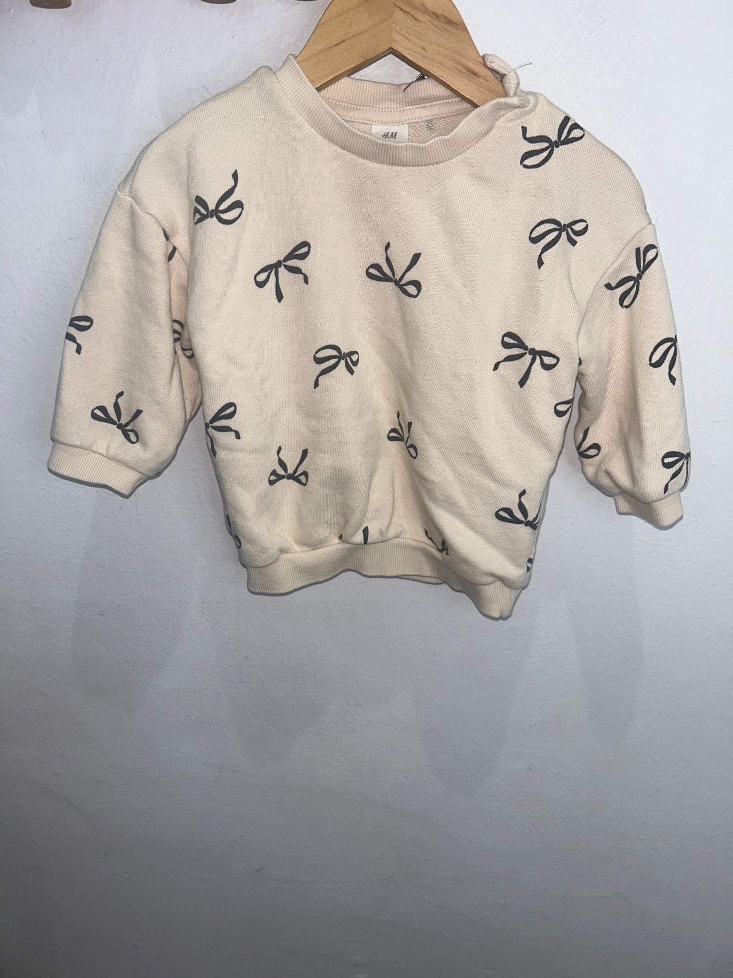 Bows pullover 9-12m