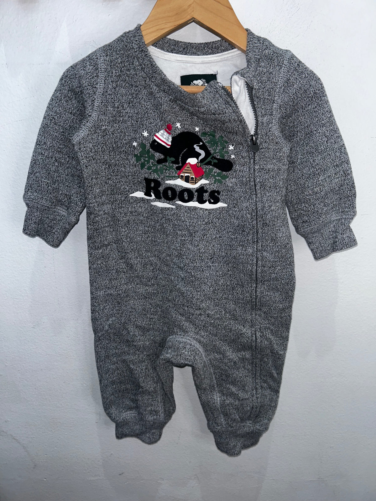 Roots winder print romper 3-6m