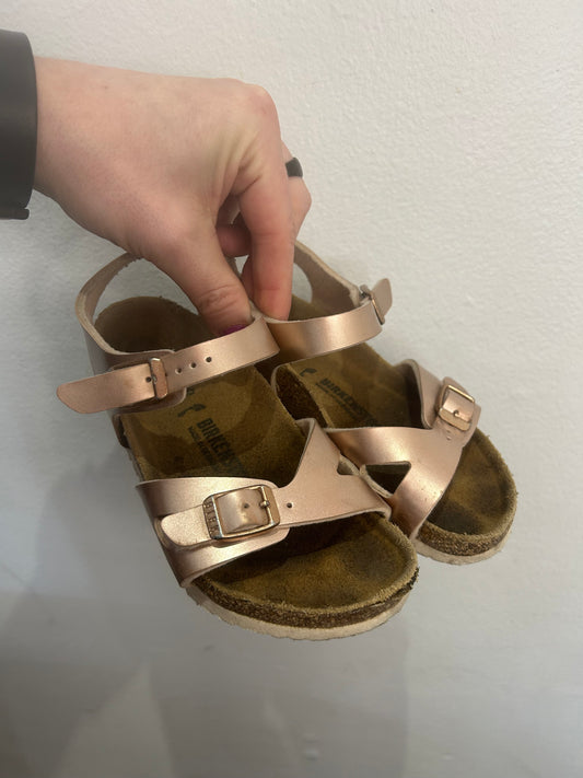 C11 gold Birkenstocks