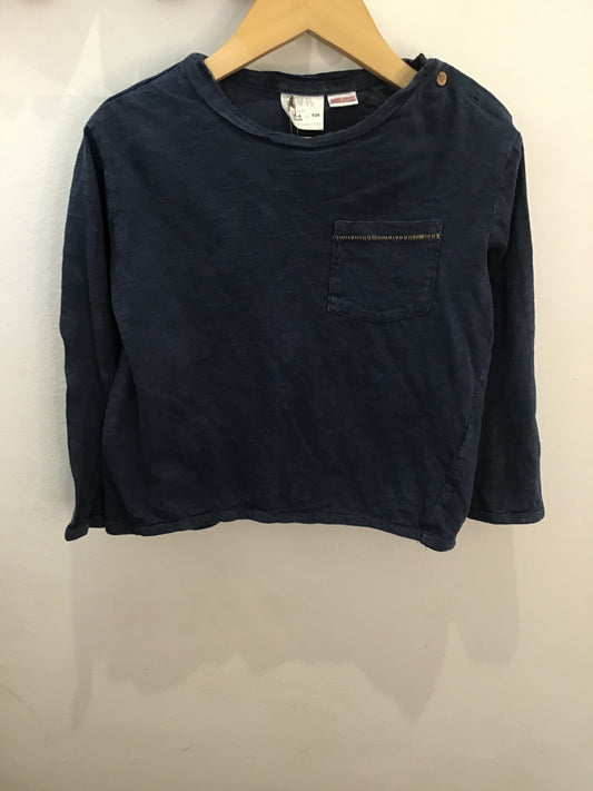 Blue pocket longsleev 3-4y A