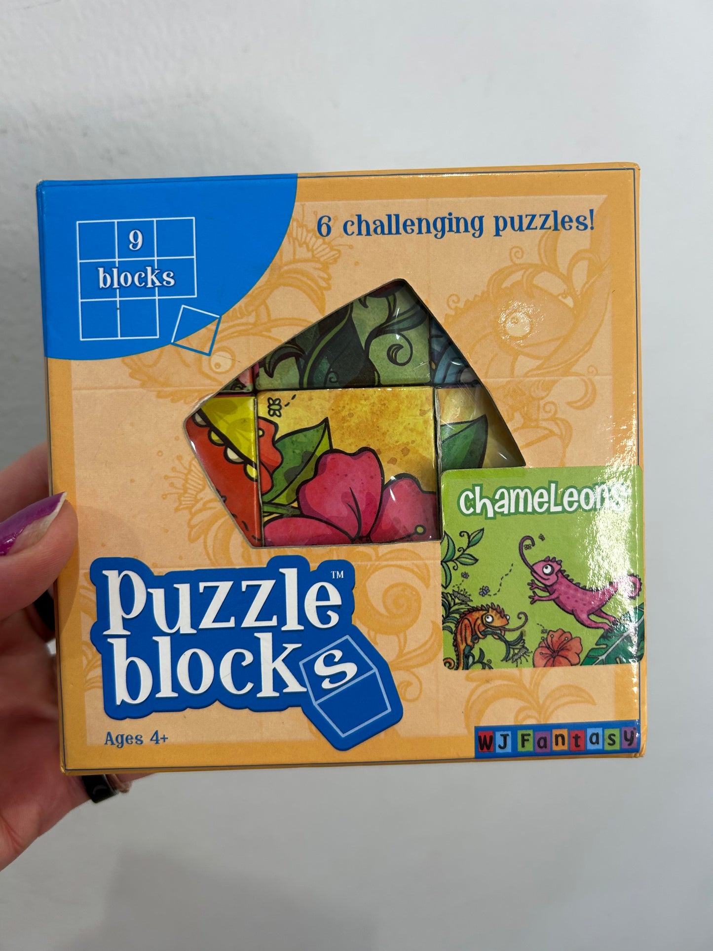 Chameleons puzzle block - 9 blocks