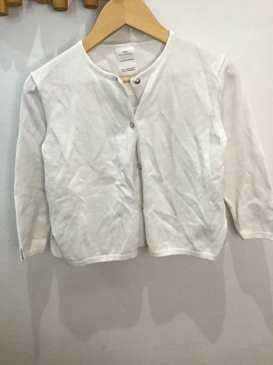 White cardigan 6y