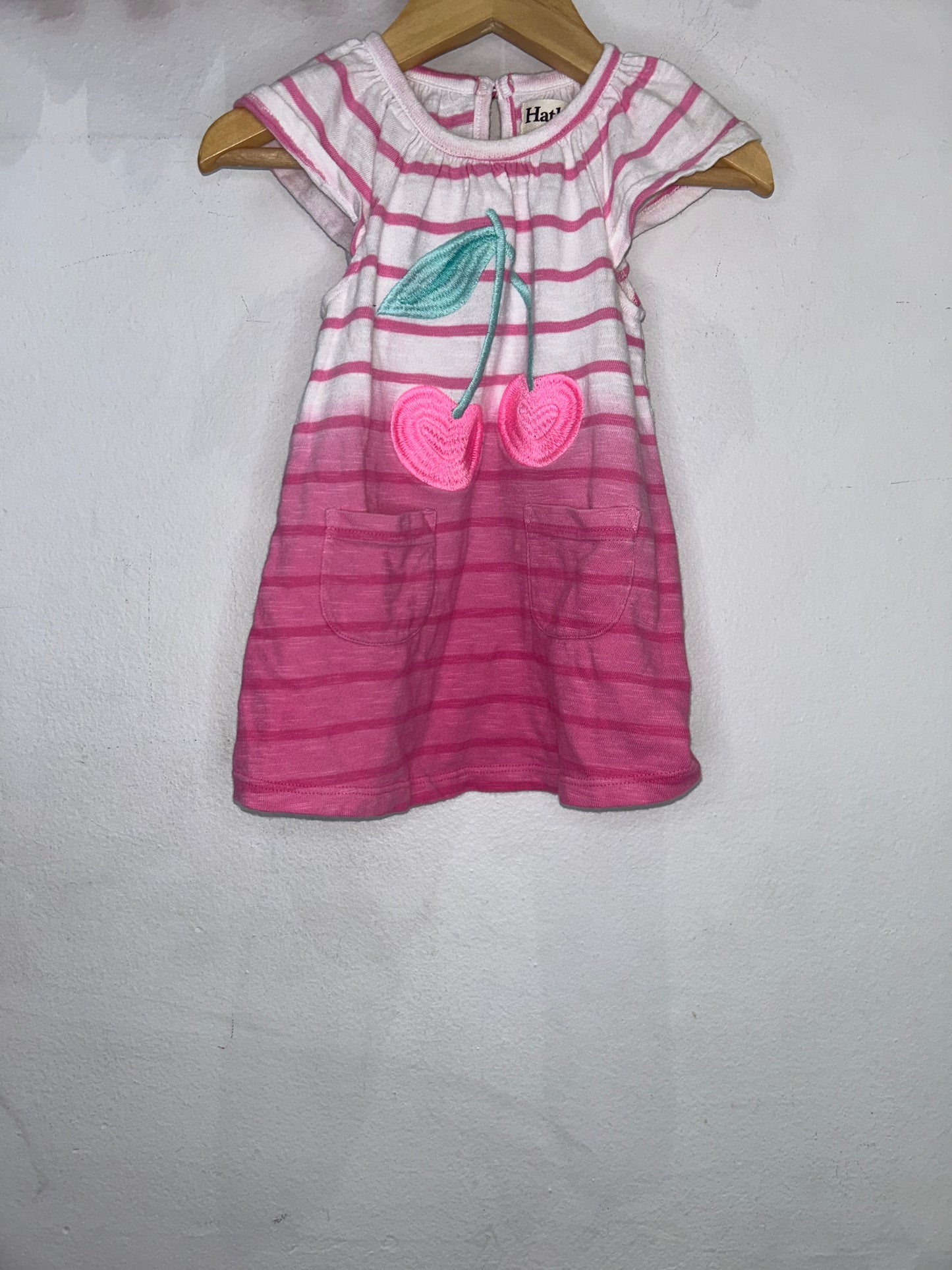 Hatley cherry dress 9-12m