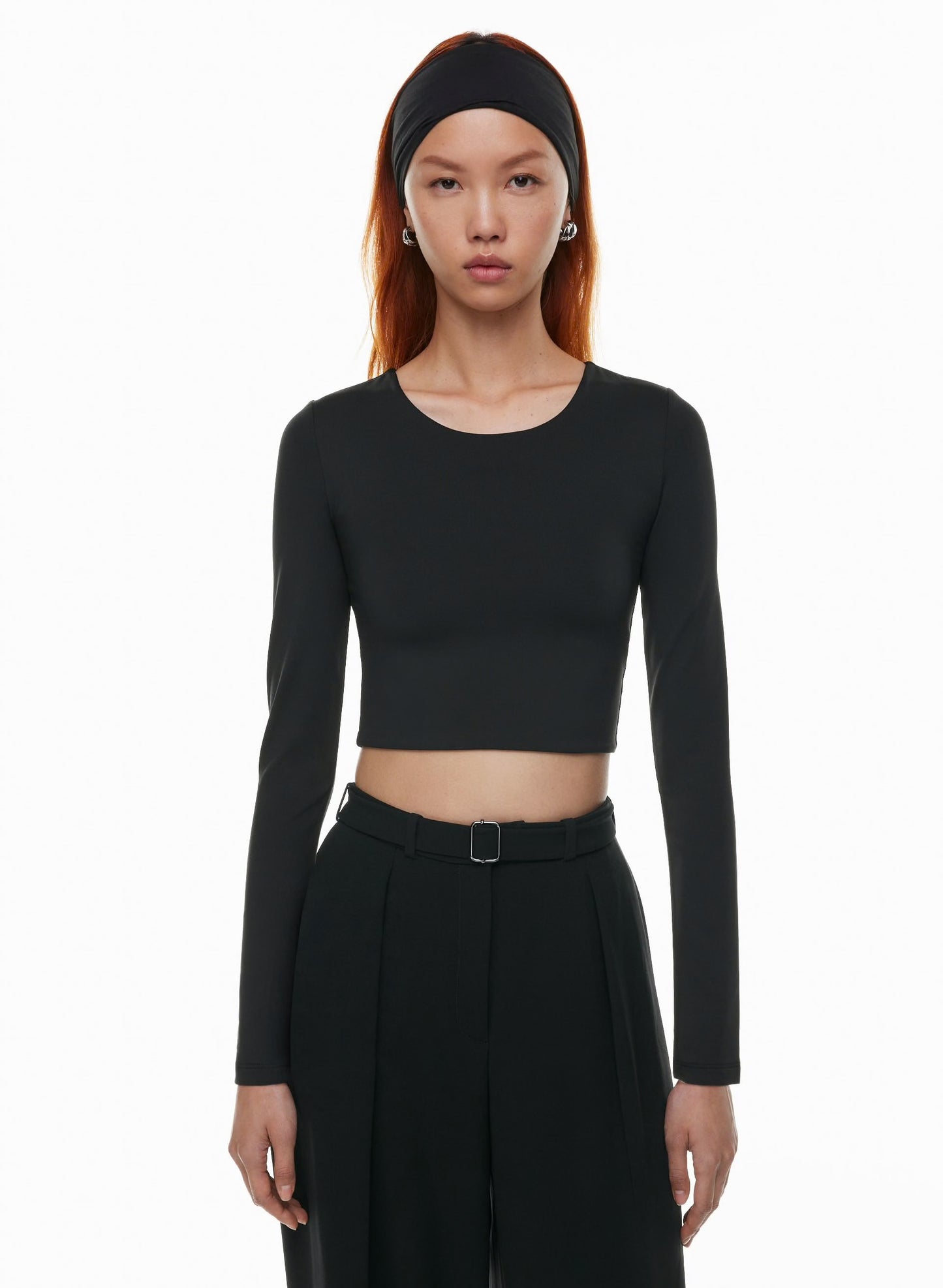 Magenta fitted crop top S