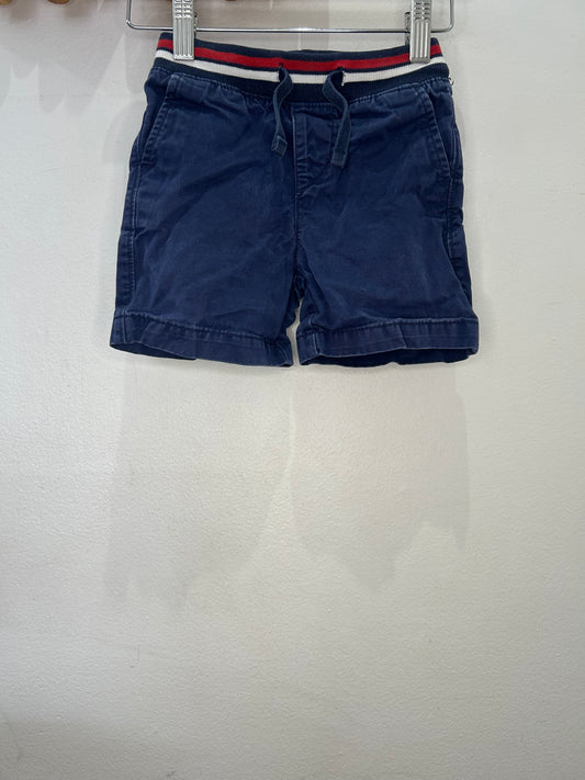 Blue shorts red waistband 18-24m