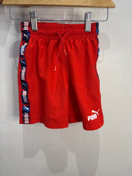 Puma red board shorts 4y