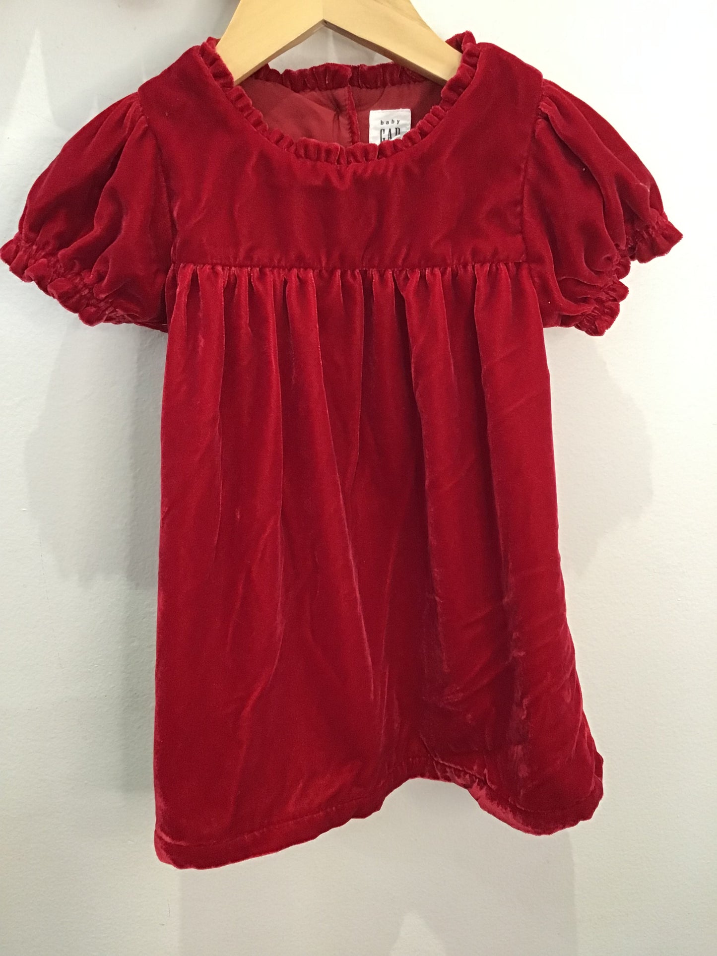Red velvet dress 12-18m