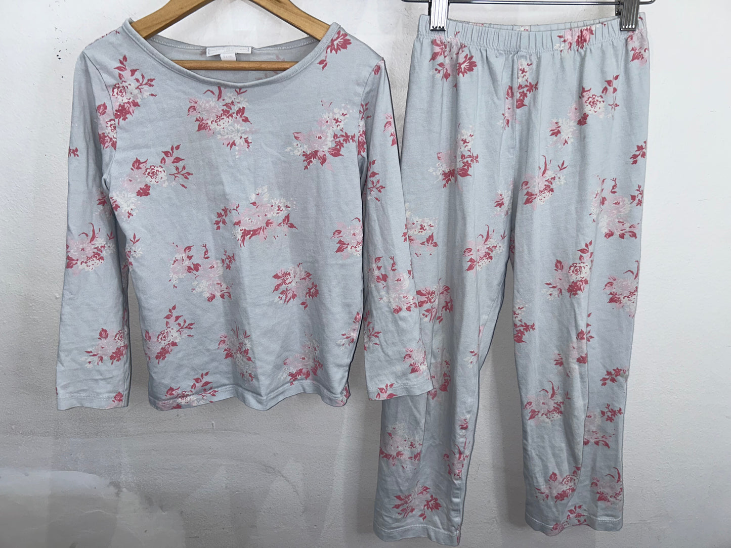 Blue floral pyjamas 5-6y