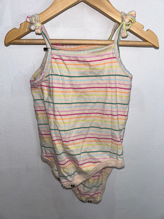 Stripes neon tanktop onesie 12-18m