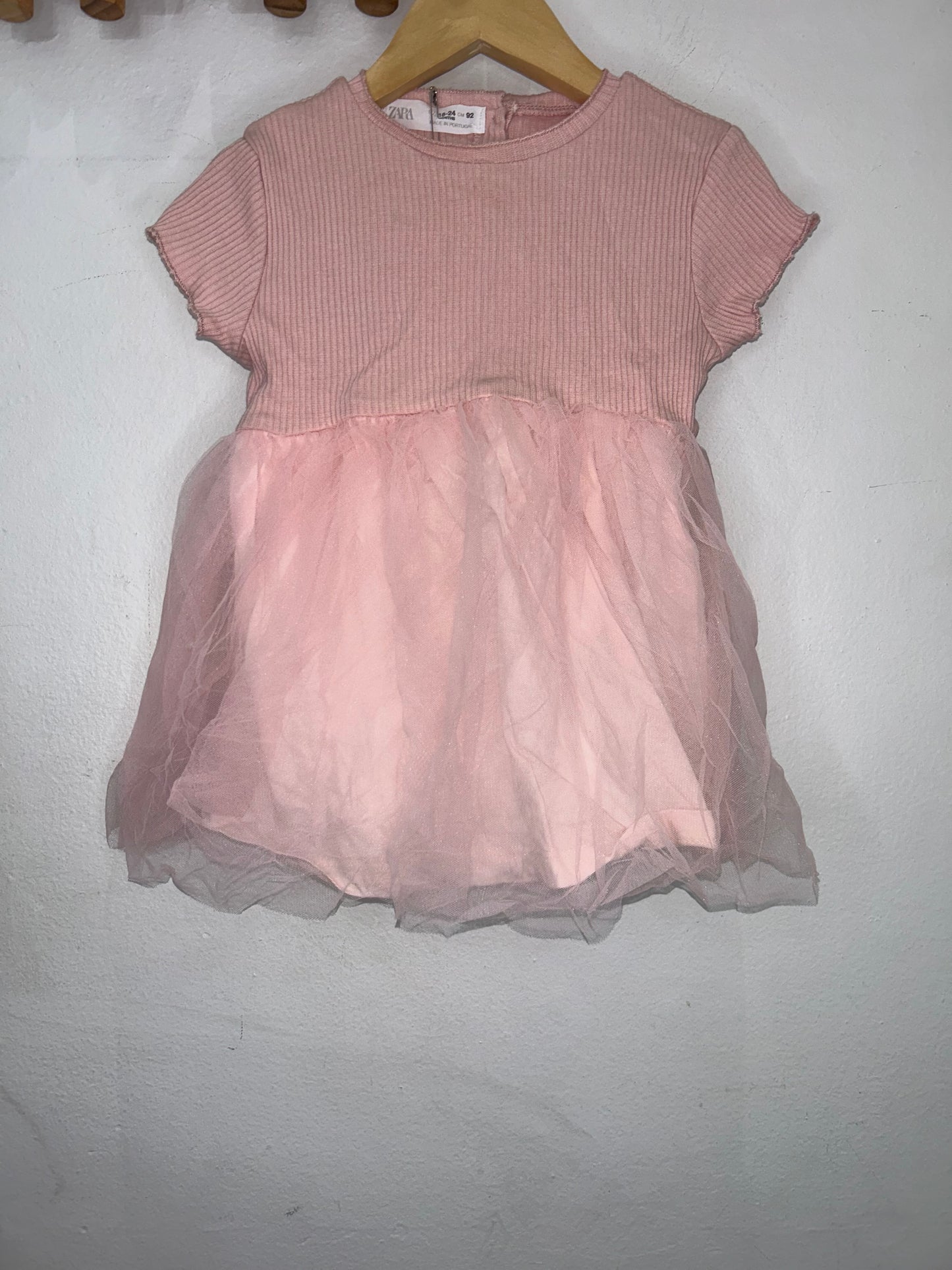 Pink tulle dress 18-24m
