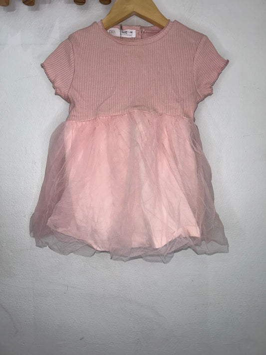 Pink tulle dress 18-24m