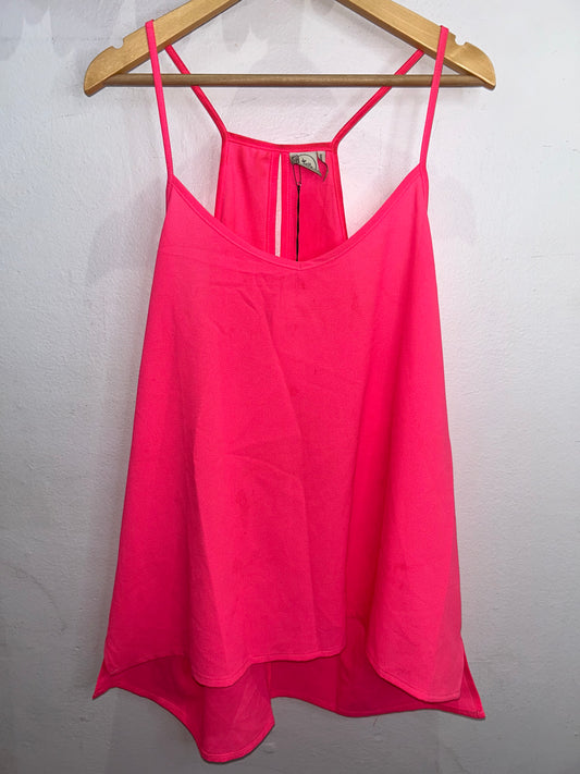 Neon pink tanktop- adult L