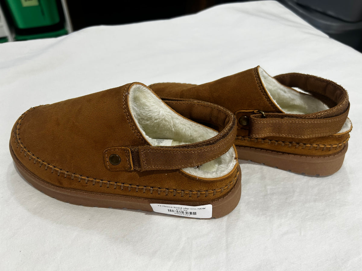 Y3 Fleece lined slip-ons NEW