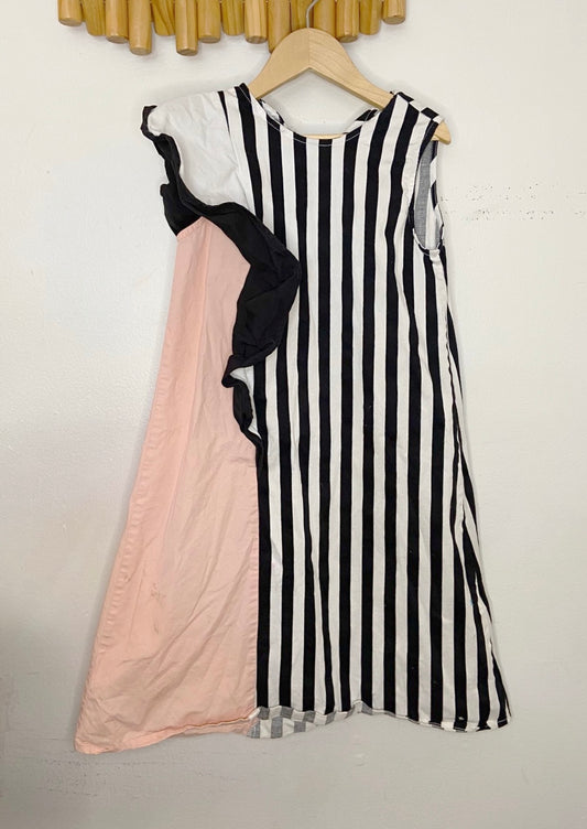 Vertical stripes structured dress 7y