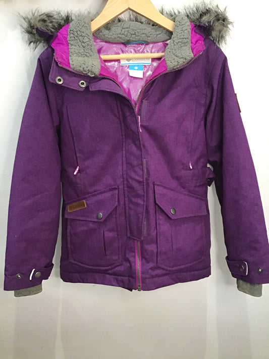 Columbia purple jacket 8y