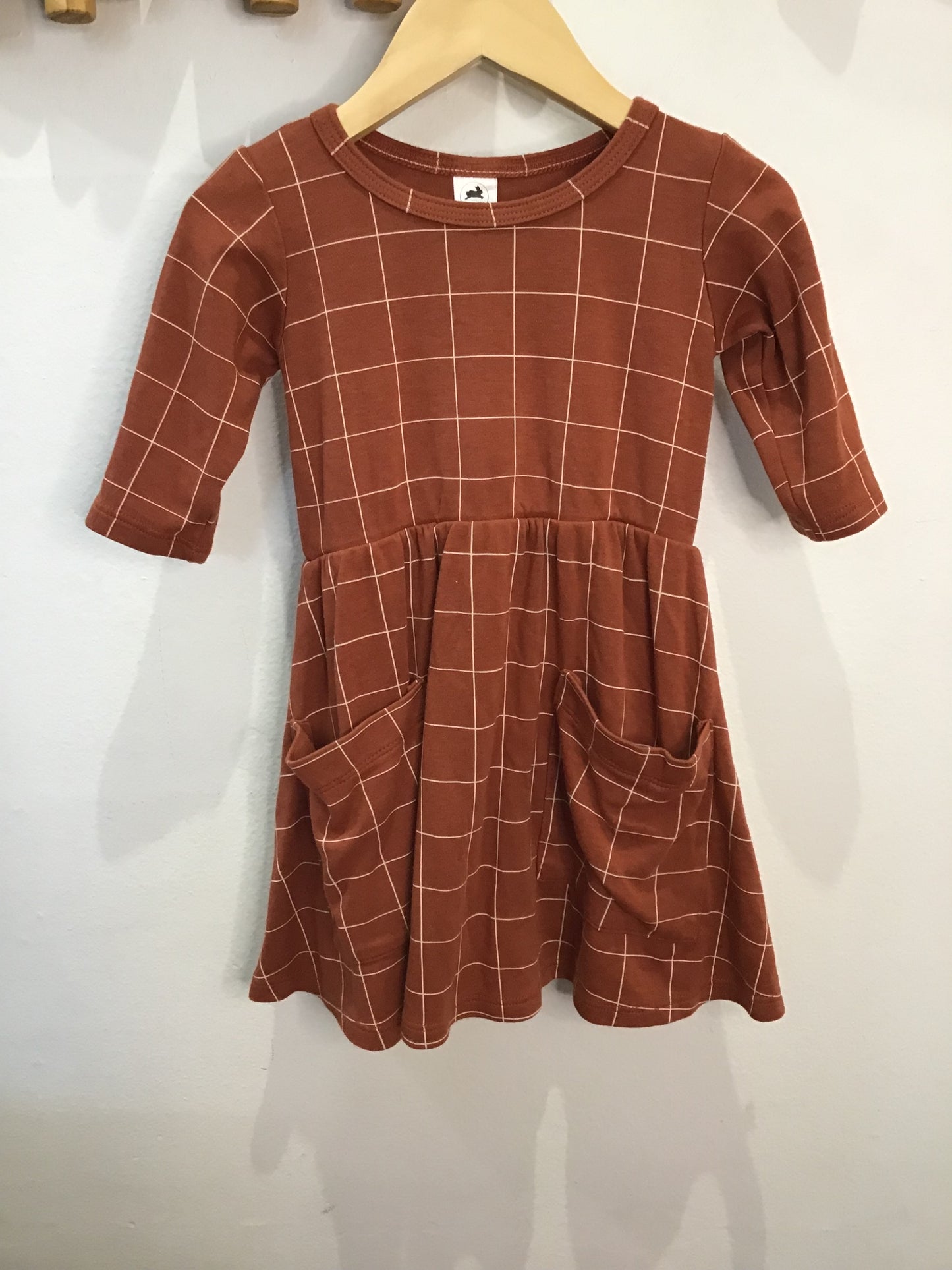 Little and Lively windowpane dress 1-2y (12m-2y)