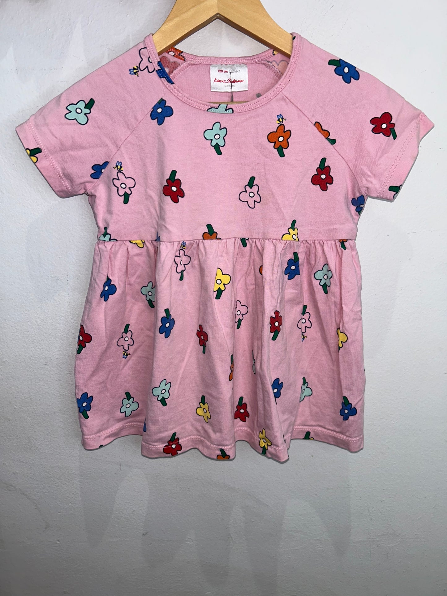 Hanna Andersson flower tee 6-7y